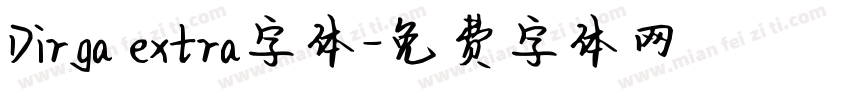 Dirga extra字体字体转换